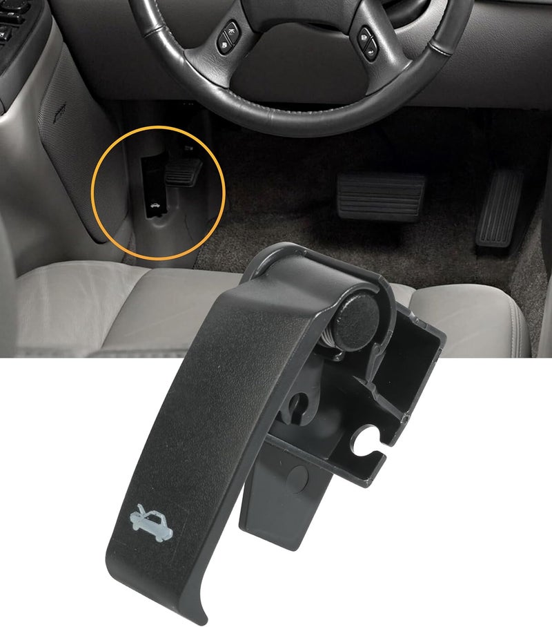 VARGTR Hood Release Handle,Hood Latch Release Pull Handle,Car Accessories Automotive Hood Cable Hatch Pull,Automotive Replacement Hood Latch Convenience Release Handle,Replace OEM 03335 15741109 - Image 2
